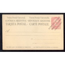 ARGENTINA ENTERO POSTAL GJ TAR-06 TARJETA POSTAL NUEVA U$ 50